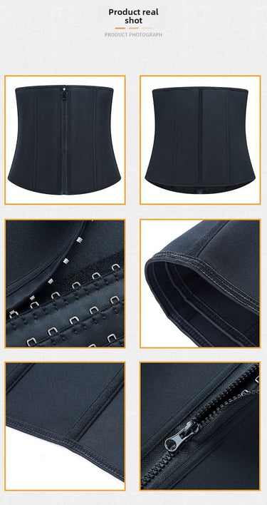 Neoprene Sweat Waist Trainer Belt – Belly-Tightening Fitness Wrap for Workouts & Fat Burn